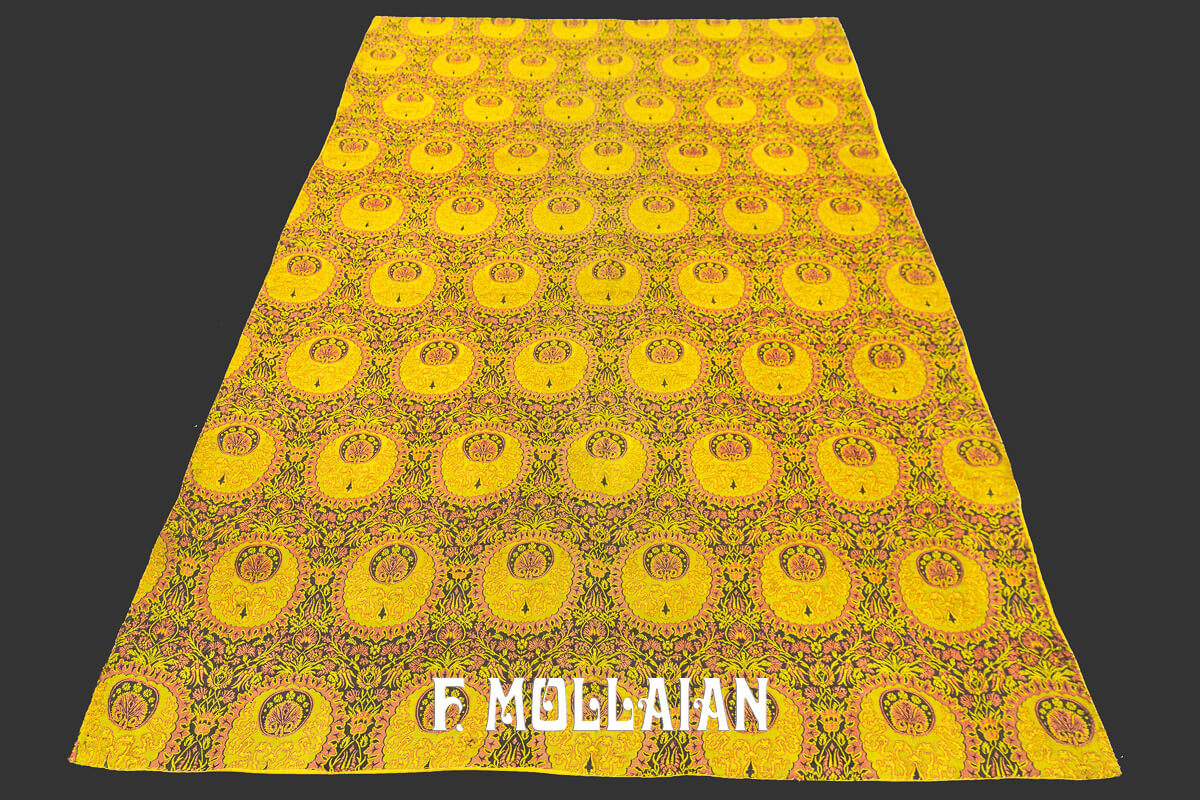 Textile Indien Antique Couleur Or n°:694683